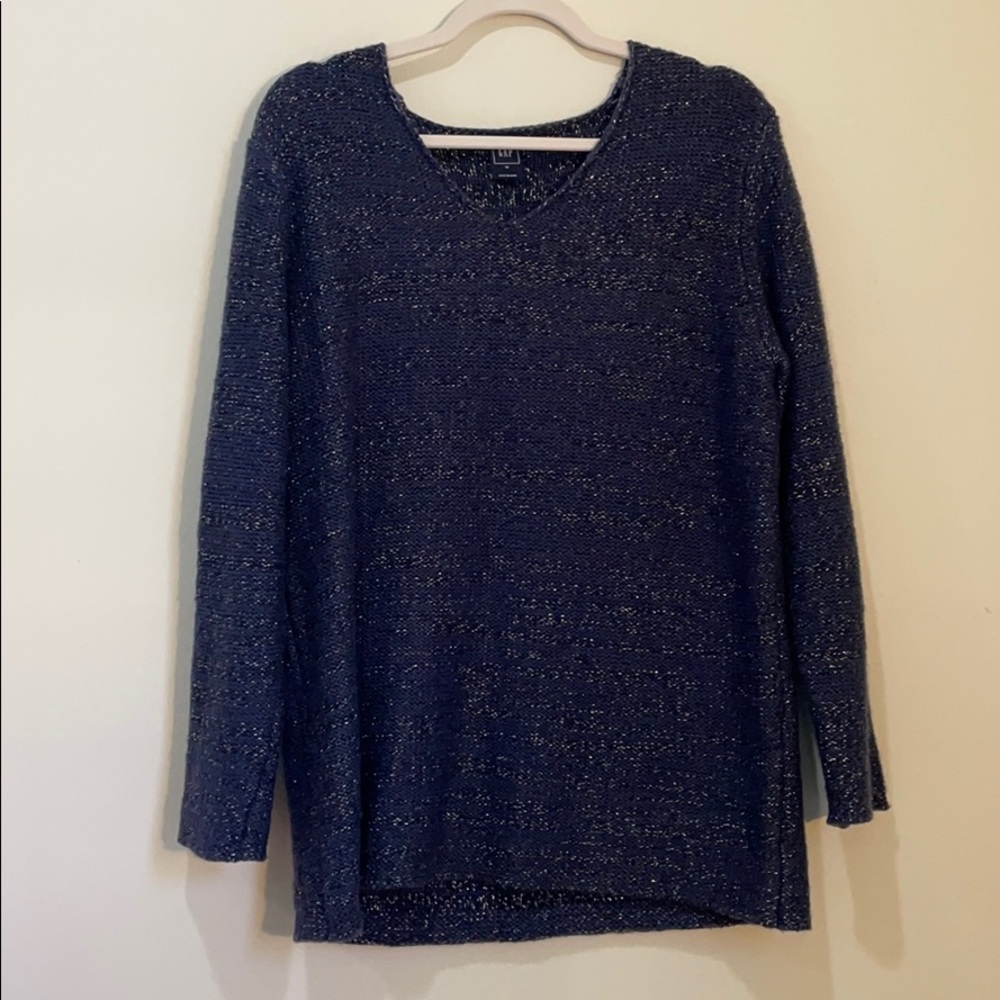 GAP NAVY BLUE SPARKLE WOOL KNIT SWEATER 💙